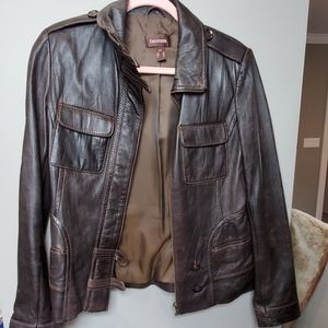 DANIER Leather Jacket Brown